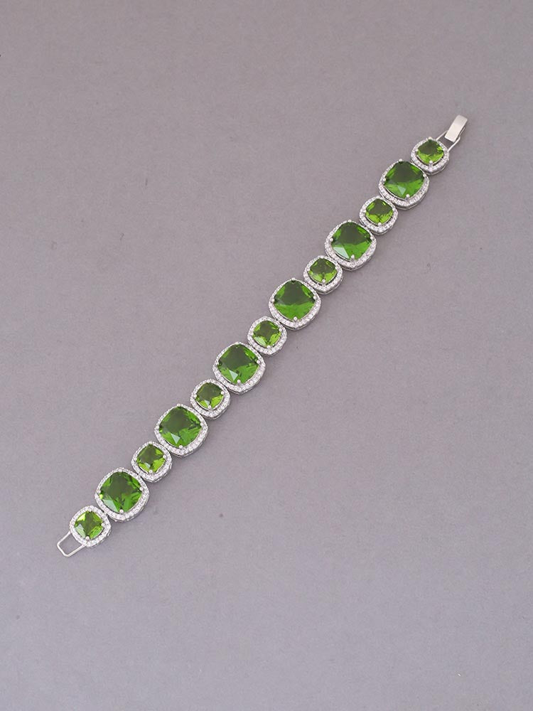 Olive Banny Zirconia Bracelet