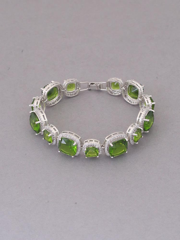 Olive Banny Zirconia Bracelet