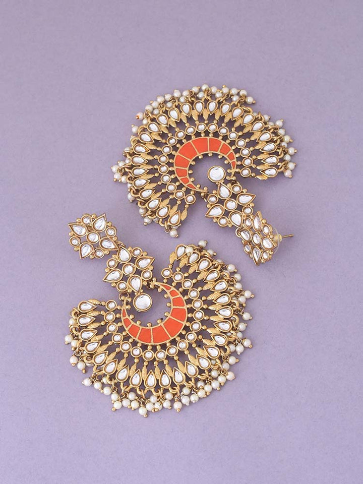 Orange Chakra Chandbalis