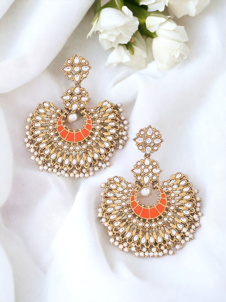 Orange Chakra Chandbalis