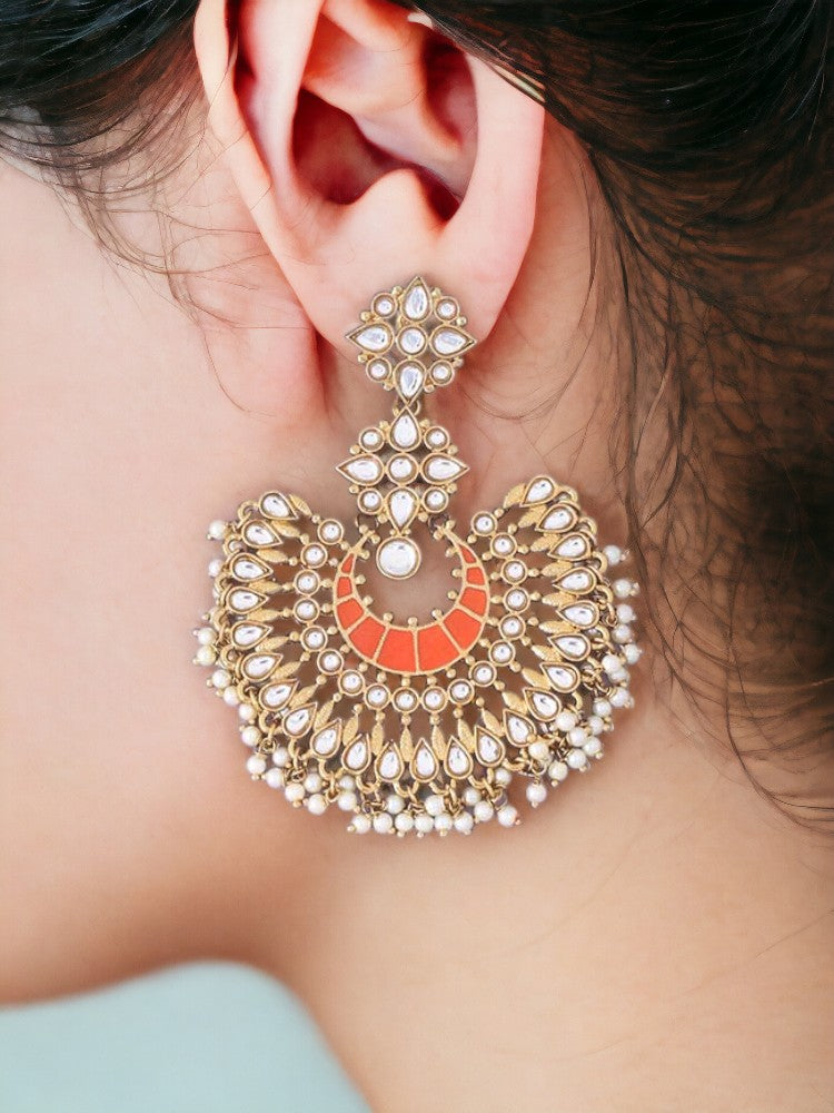 Orange Chakra Chandbalis