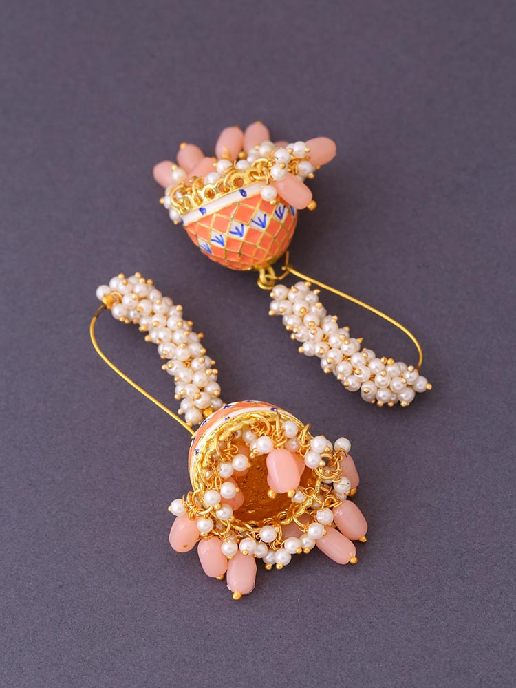 Orange Ladli Jhumkis