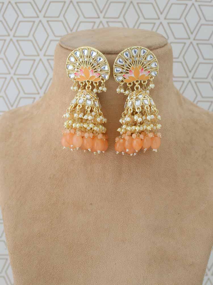 Peach Aarish Jewellery Set