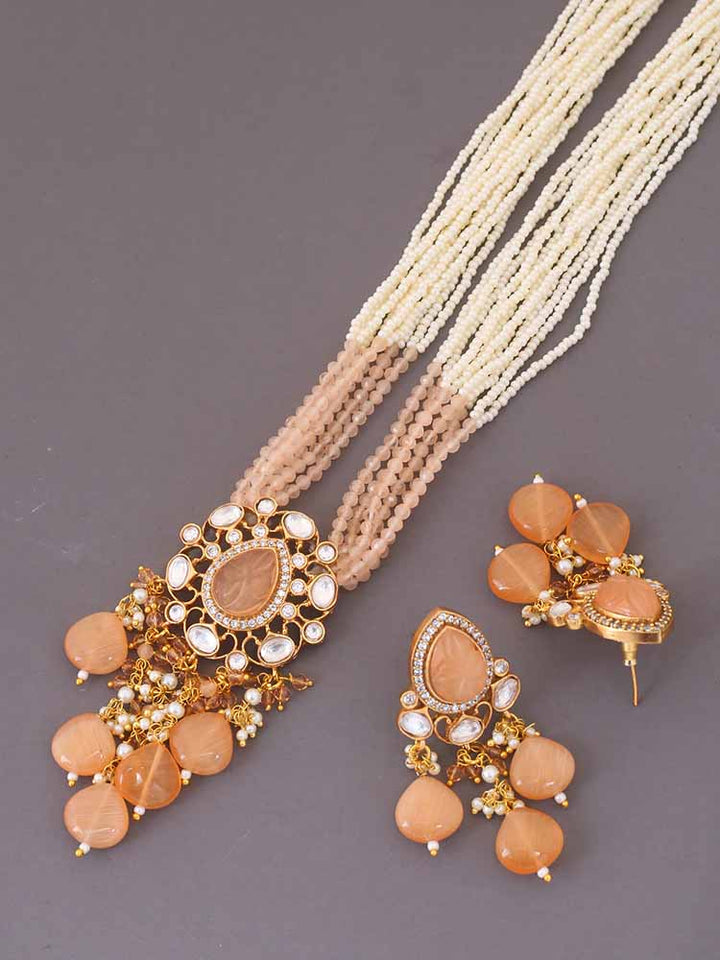 Brown Laxmi Jewellery Set