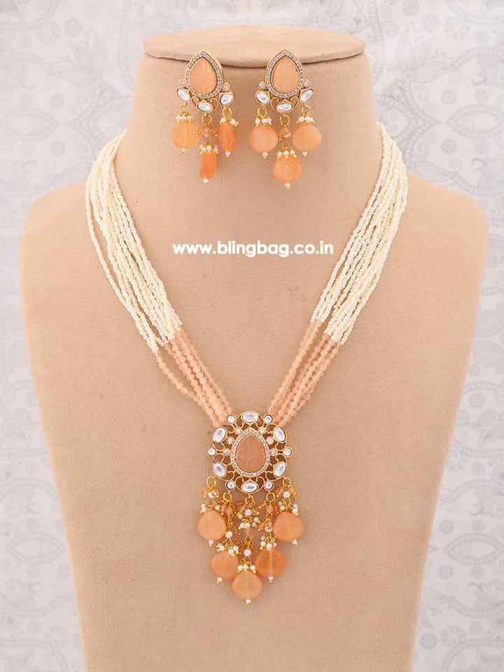 Brown Laxmi Jewellery Set