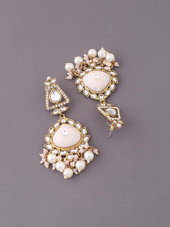 Peach Tapsi Chandbalis