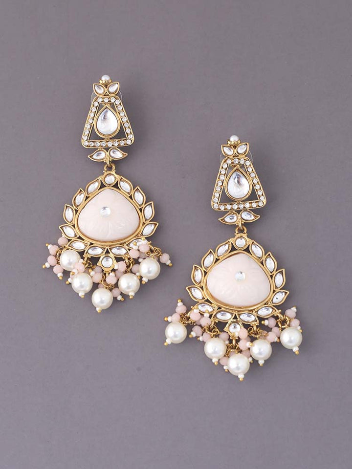 Peach Tapsi Chandbalis