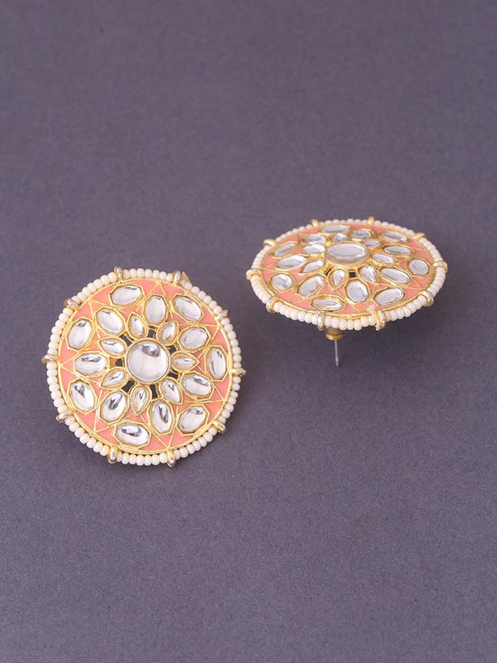 Peach Viara Studs