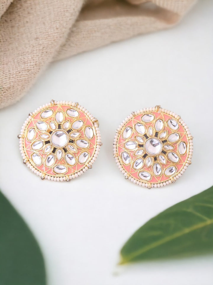 Peach Viara Studs