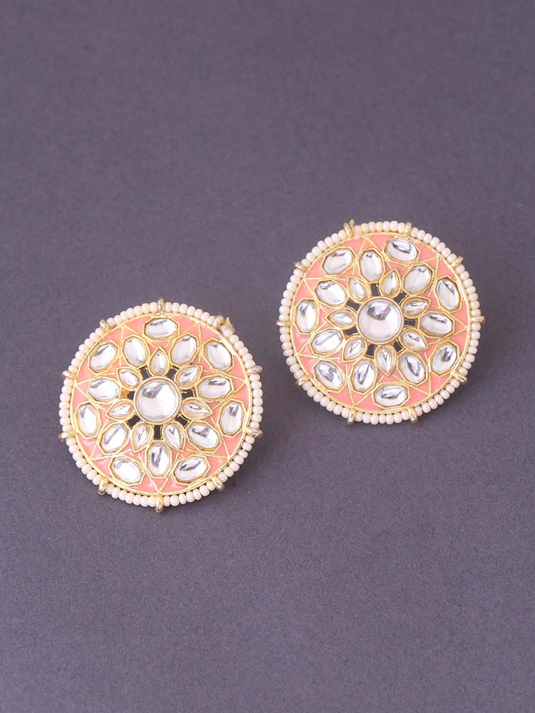 Peach Viara Studs