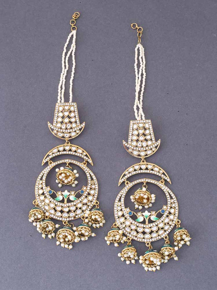 Peacock Green Jhulam Jhumkis