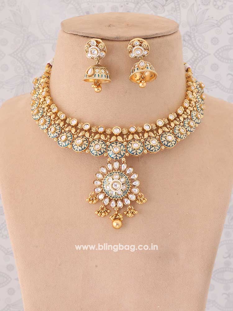 Green Yashodhara Rajwadi Set