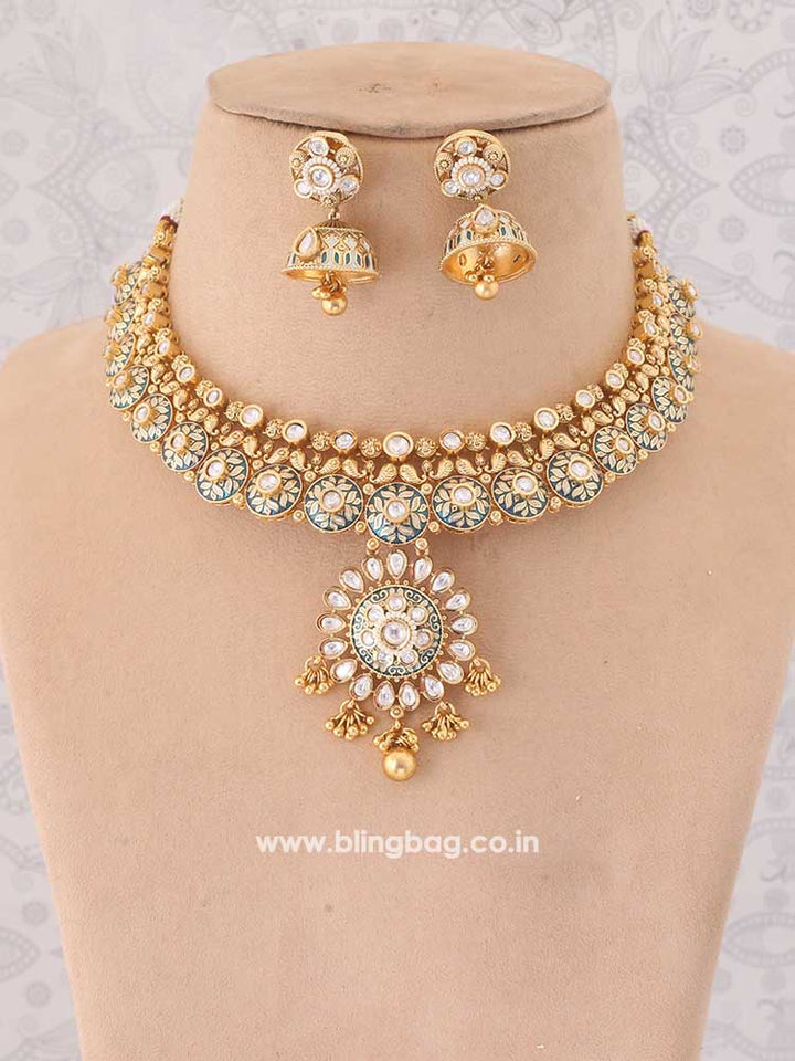 Green Yashodhara Rajwadi Set