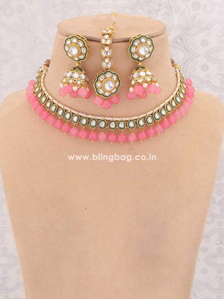 Pink Amala Jewellery Set