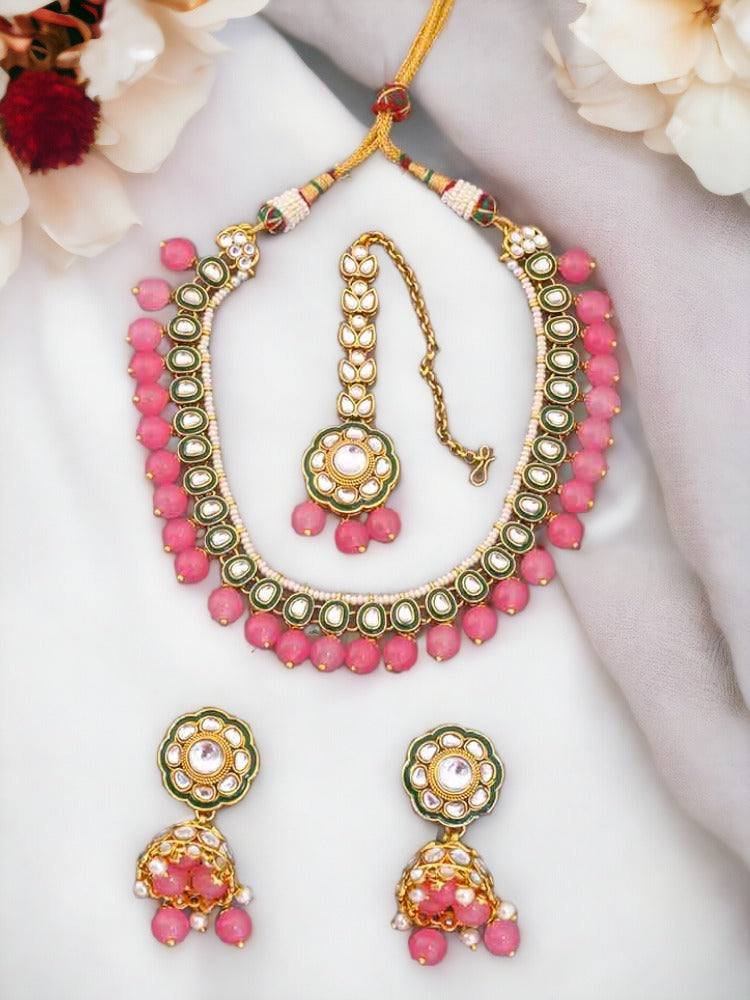 Pink Amala Jewellery Set