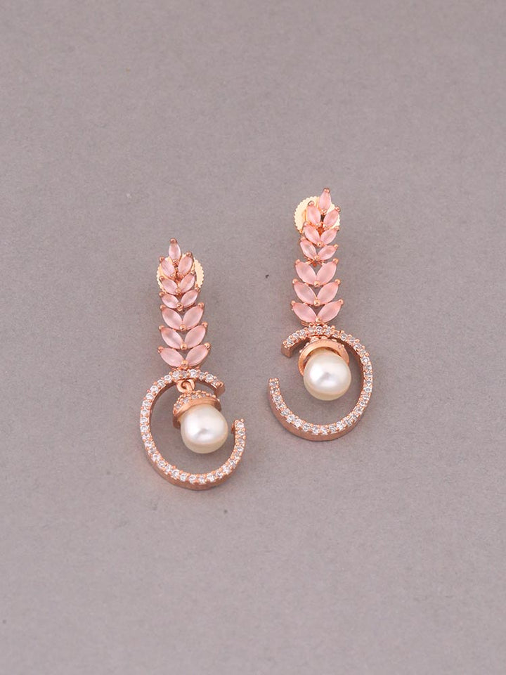 Pink Billie Zirconia Danglers