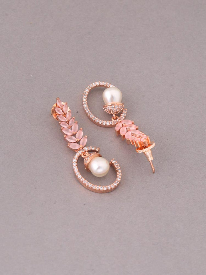 Pink Billie Zirconia Danglers