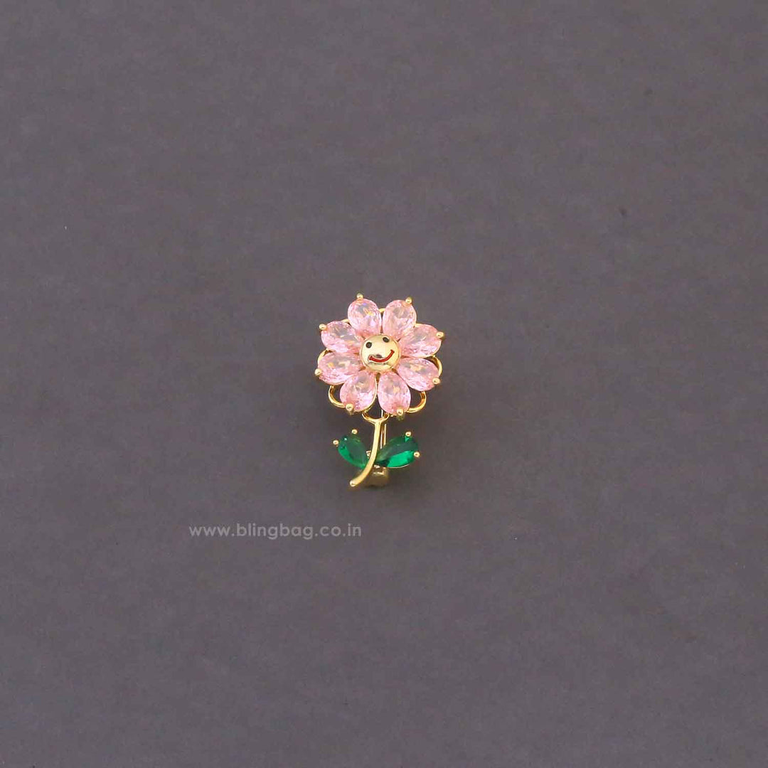 Pink Daisy Brooch