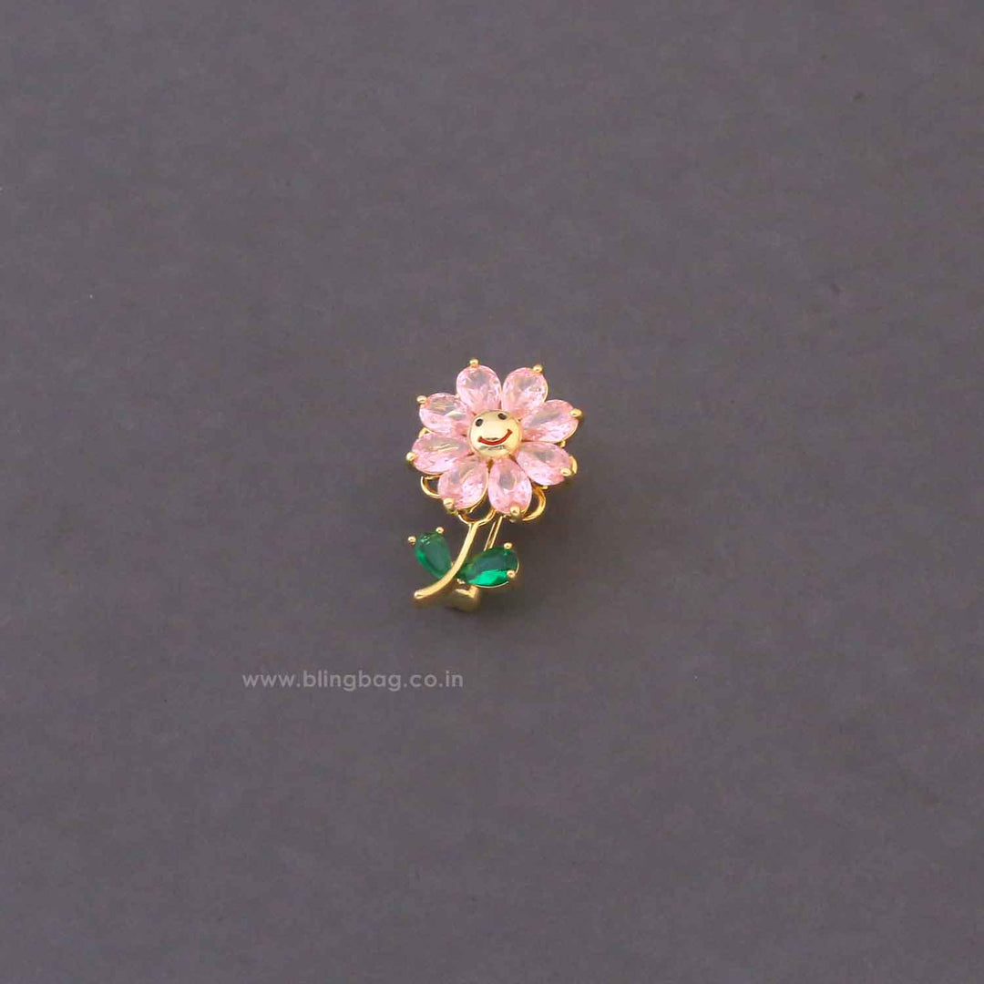 Pink Daisy Brooch