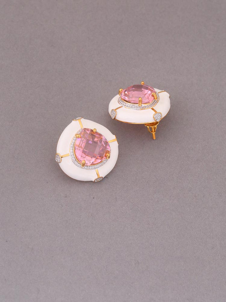 Pink Herbert Zirconia Studs - EOSS