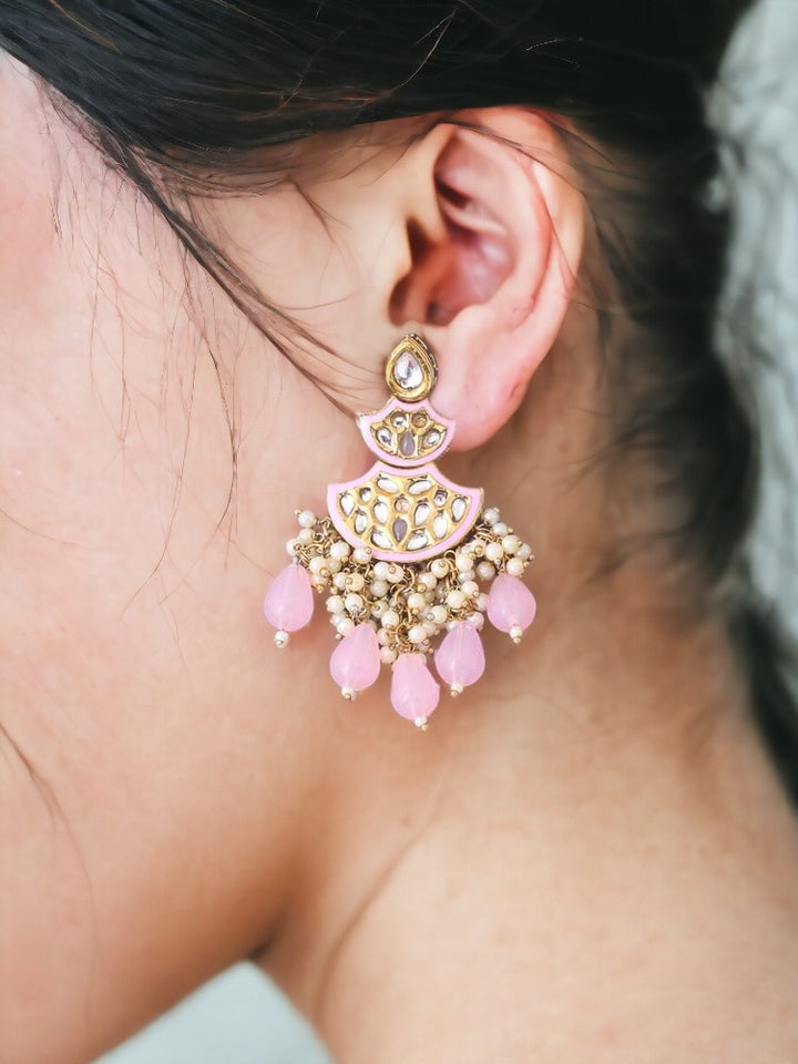 Pink Jagrati Chaandbalis