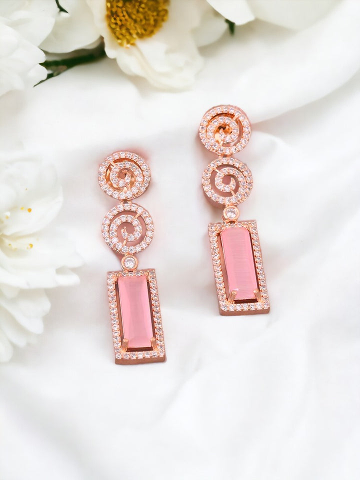 Pink Kimi Zirconia Danglers
