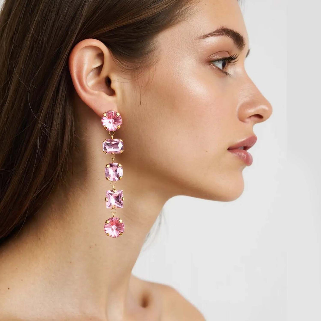 Pink Nevia Danglers