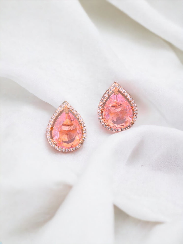 Pink Stefy Zirconia Studs