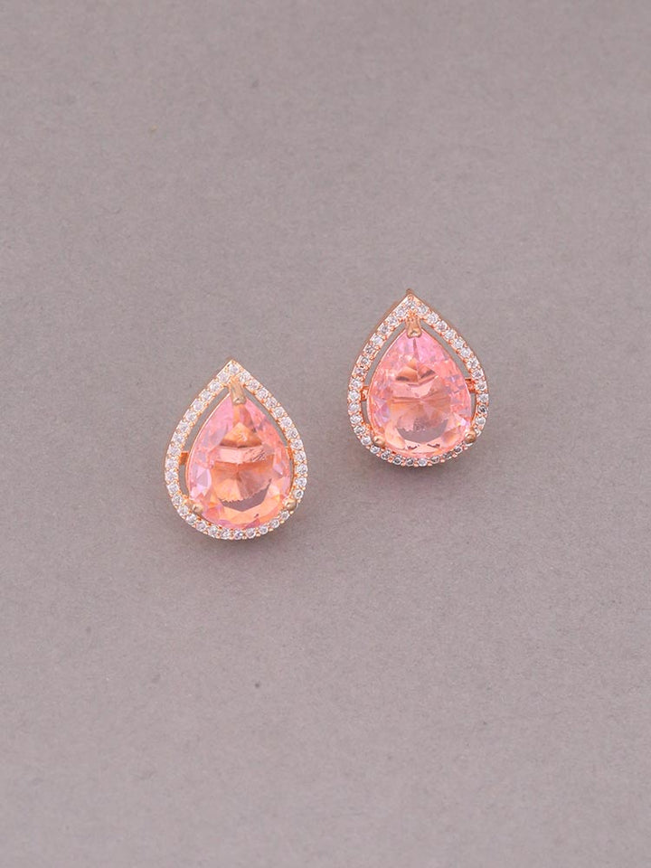 Pink Stefy Zirconia Studs