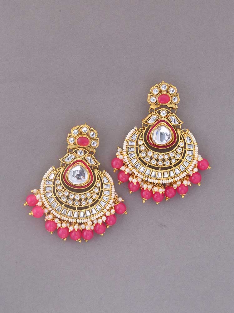 Pink Vaibavi Chaandbalis