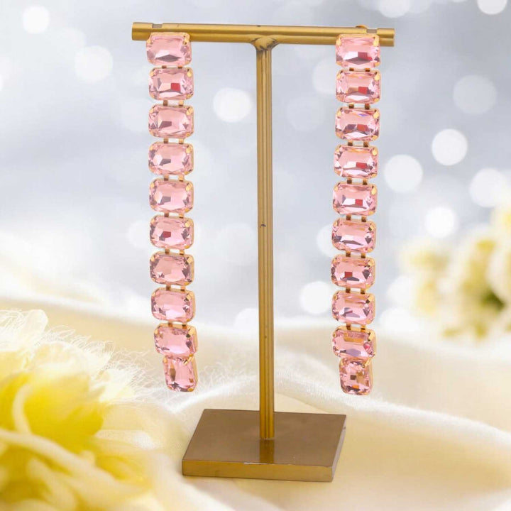 Pink Calico Danglers