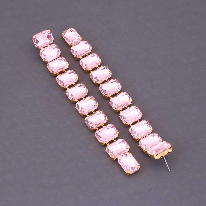 Pink Calico Danglers