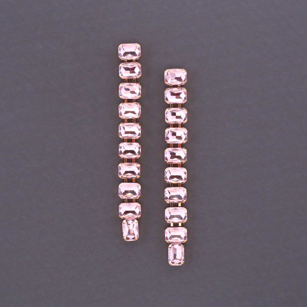 Pink Calico Danglers