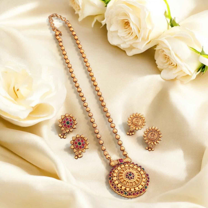 Prakashini Reversible Temple Jewellery Set- New Arrival