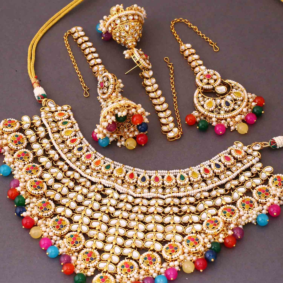 Prismatic Aarya Kundan Jewellery Set