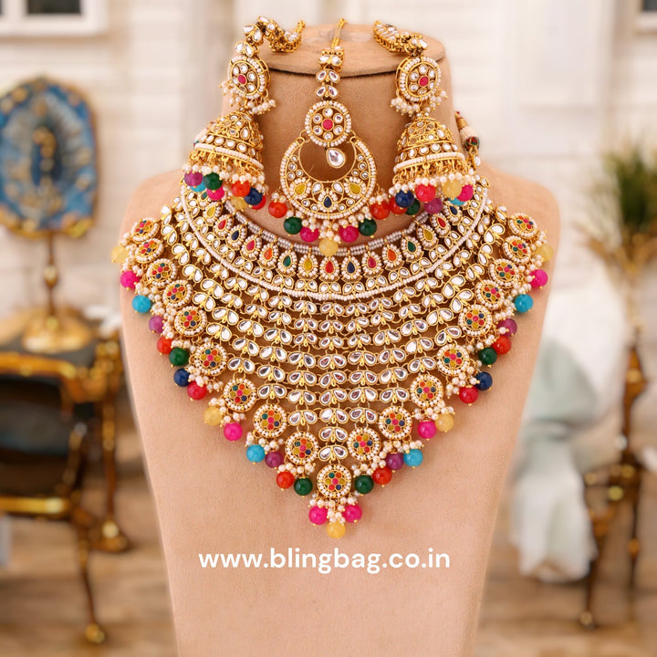 Prismatic Aarya Kundan Jewellery Set