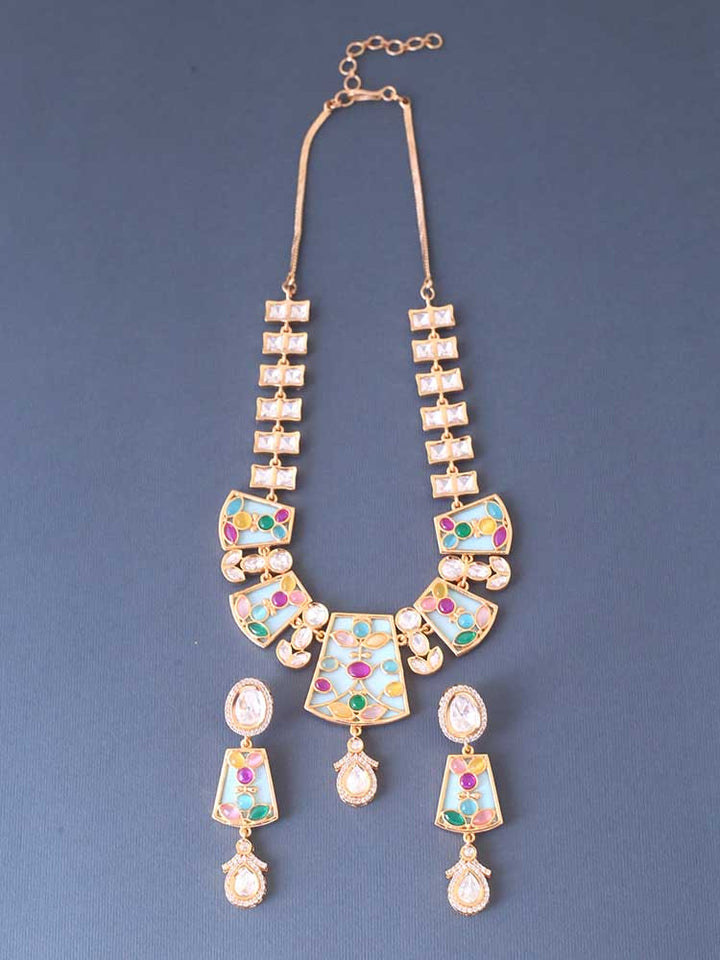 Prismatic Ahalya Kundan Jewellery Set