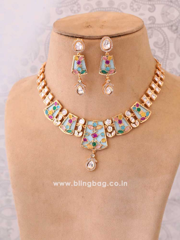 Prismatic Ahalya Kundan Jewellery Set