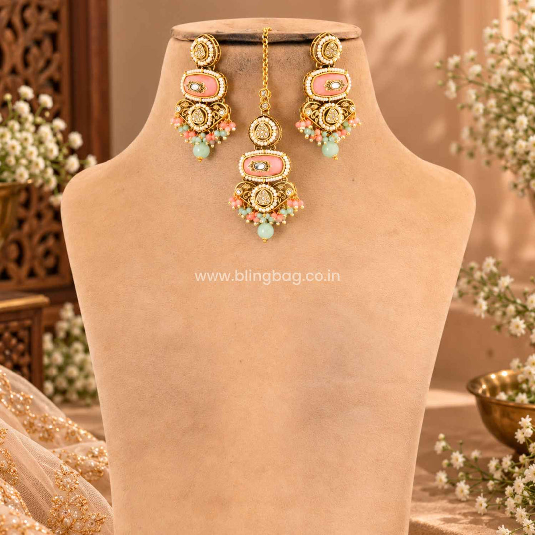 Prismatic Ahanvi Kundan Jewellery Set - New Arrival