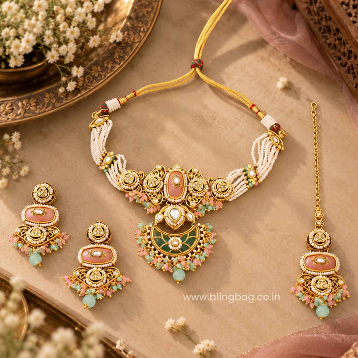 Prismatic Ahanvi Kundan Jewellery Set - New Arrival