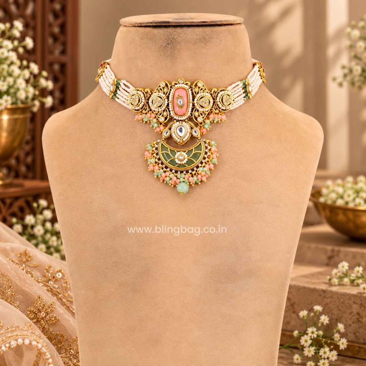 Prismatic Ahanvi Kundan Jewellery Set - New Arrival