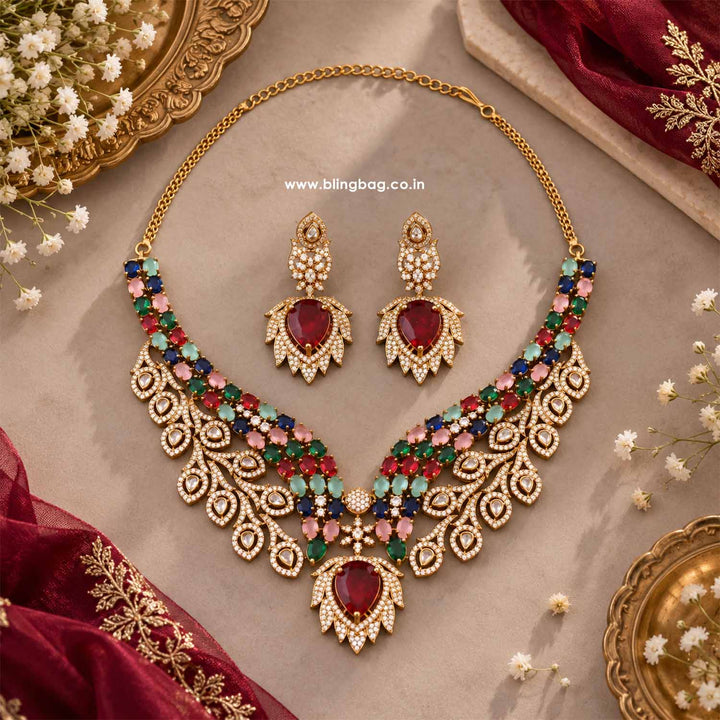 Prismatic Allure Victorian Jewellery Set - New Arrival