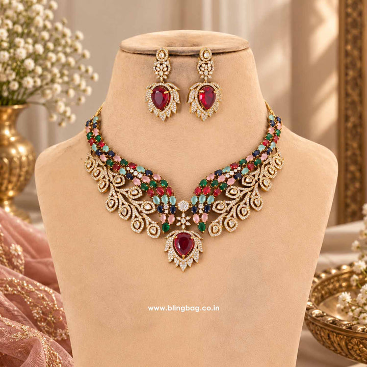 Prismatic Allure Victorian Jewellery Set - New Arrival