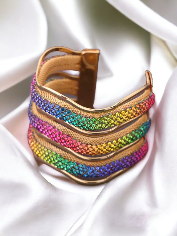 Prismatic Amaryllis Adjustable Bracelet