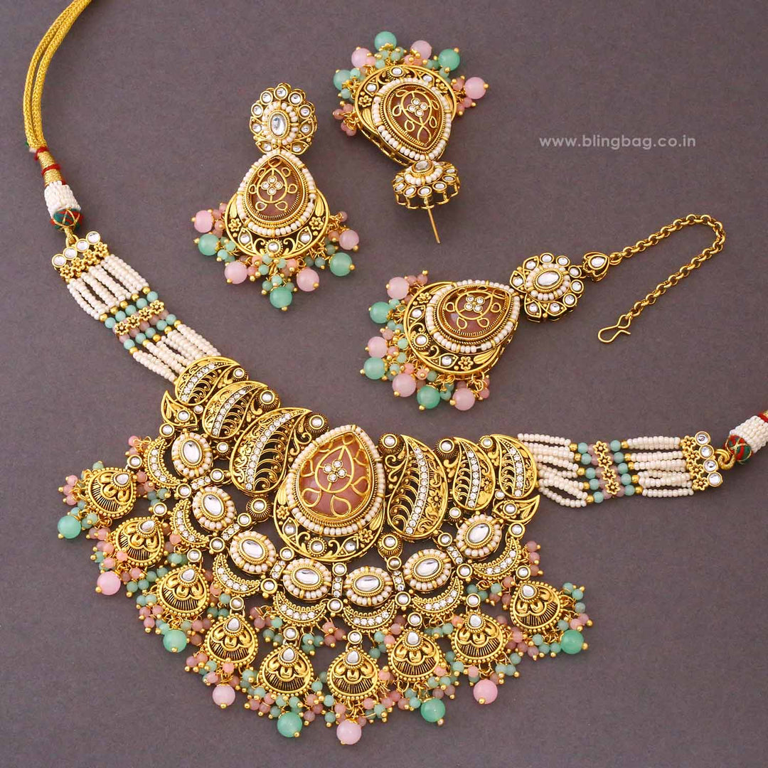 Prismatic Aranya Kundan Jewellery Set - New Arrival