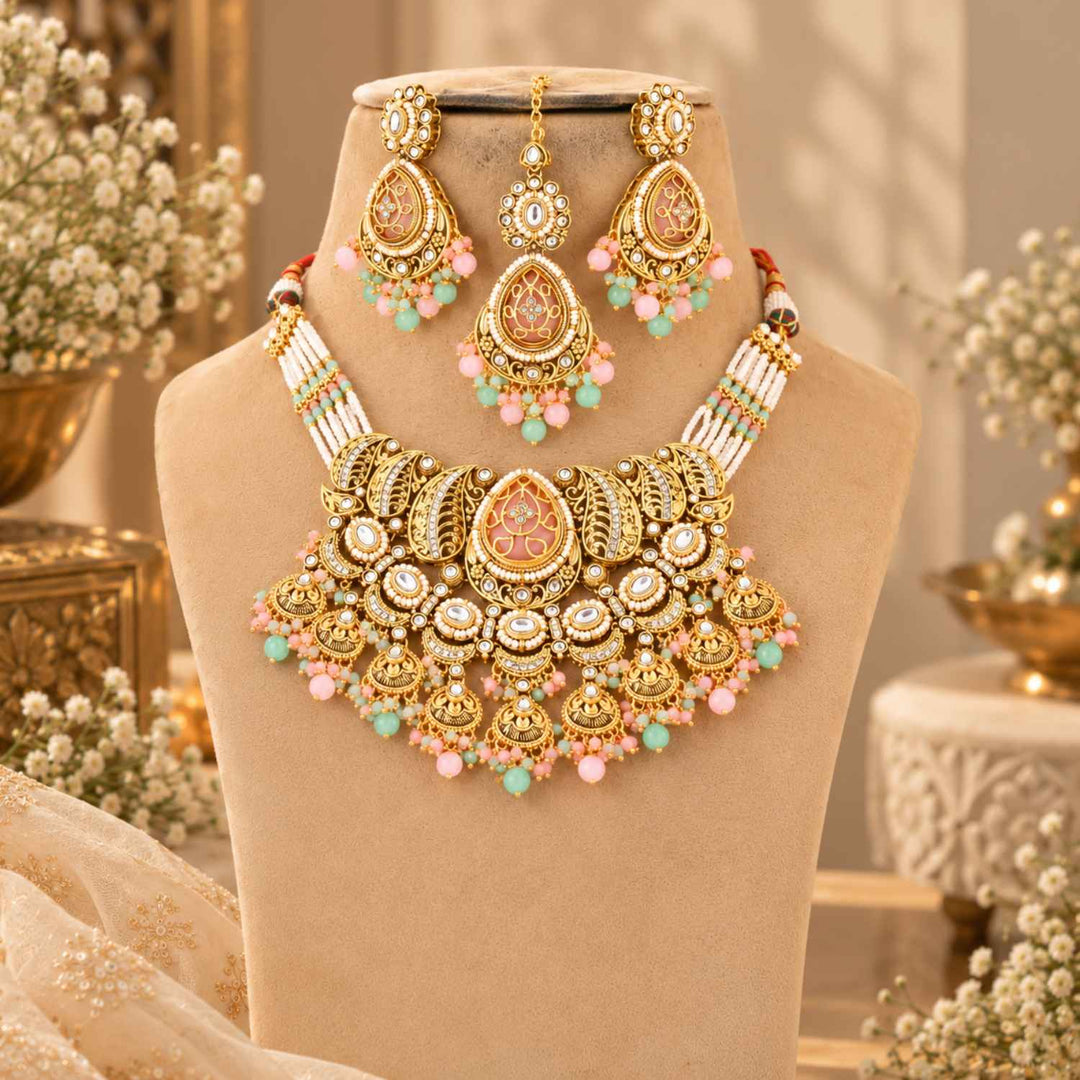 Prismatic Aranya Kundan Jewellery Set - New Arrival