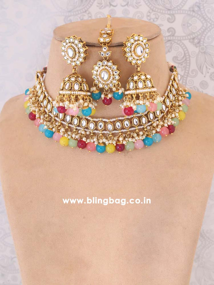 Prismatic Bhavika Jewellery set