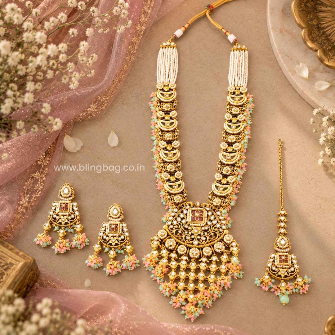 Prismatic Devikaara Kundan Jewellery Set - New Arrival