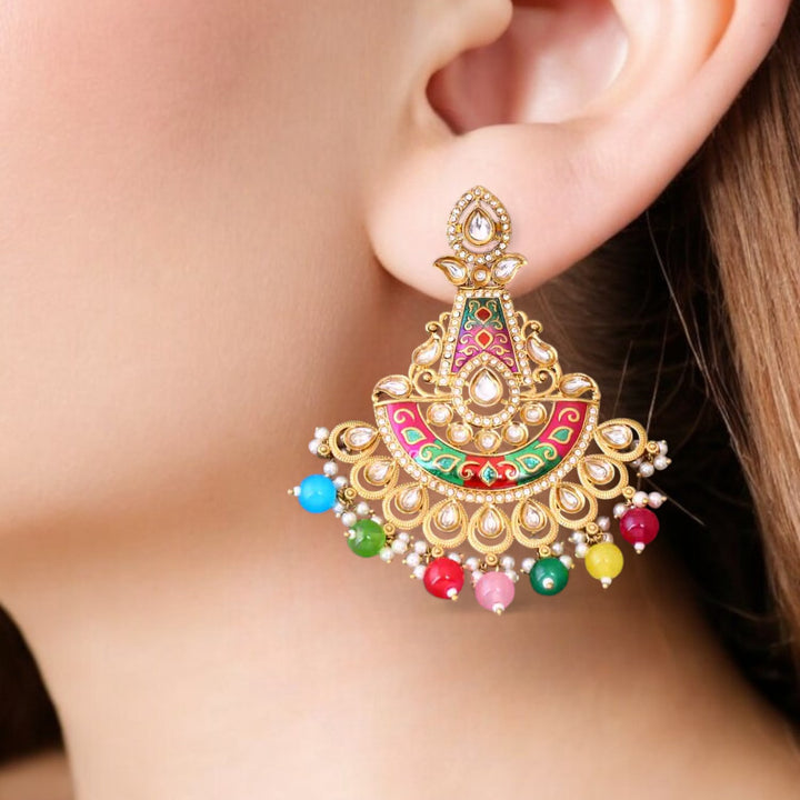 Prismatic Dhanshree Chandbalis