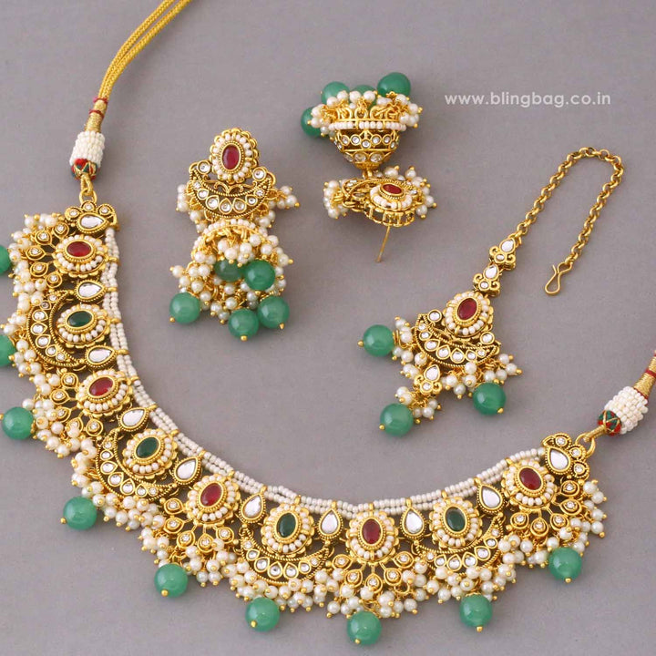 Prismatic Diyaani Kundan Jewellery Set